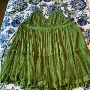 Summer Drawstring Swing Dress